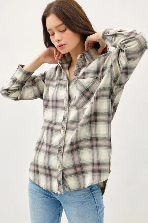 Christina Relaxed Cotton Button-Up Shirt