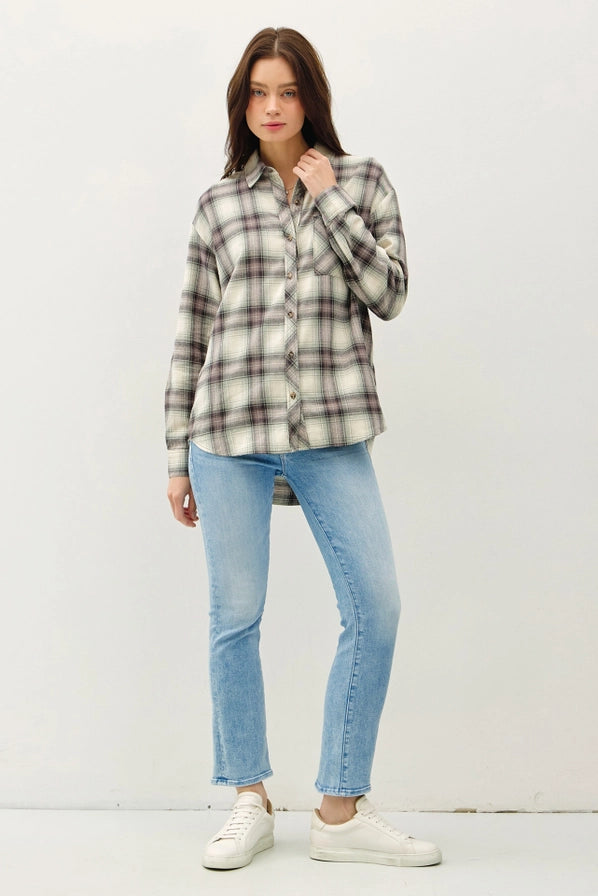 Christina Relaxed Cotton Button-Up Shirt