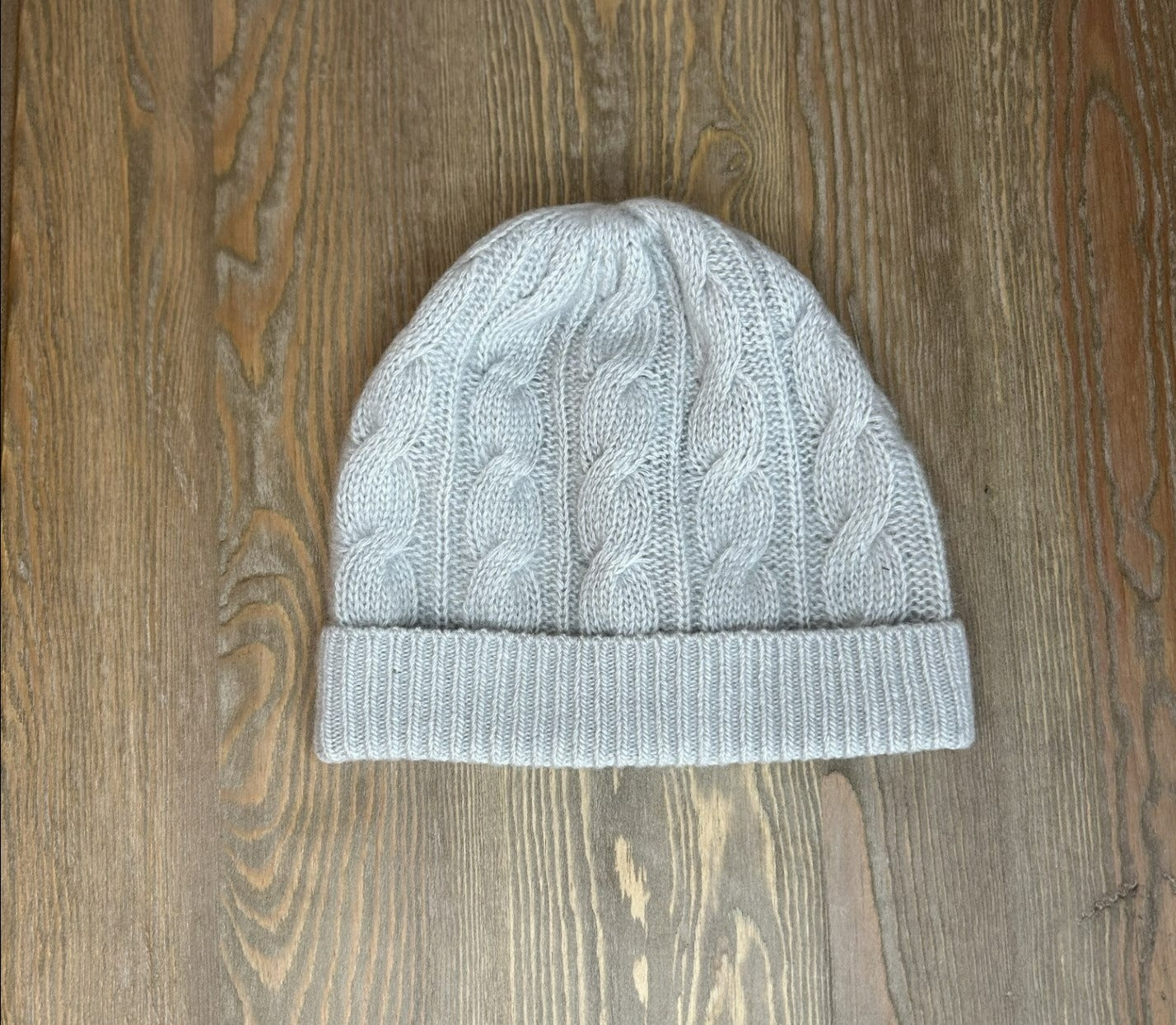 Portolano 100% Cashmere Cable Knit Beanie