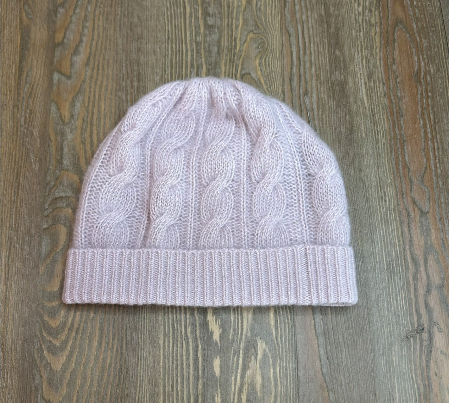 Portolano 100% Cashmere Cable Knit Beanie