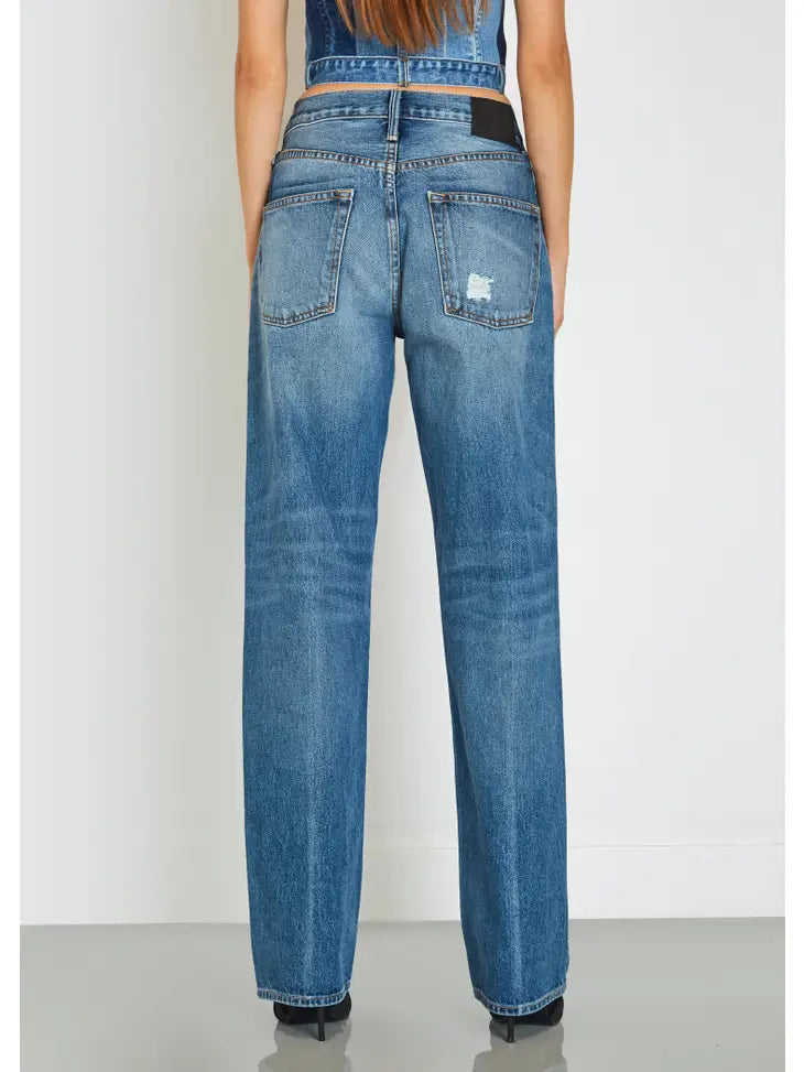 River High Rise Wide Straight Jeans