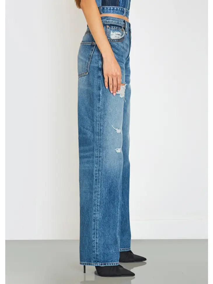 River High Rise Wide Straight Jeans