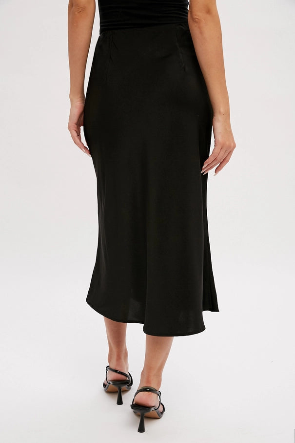 Amelia May Satin Midi Skirt