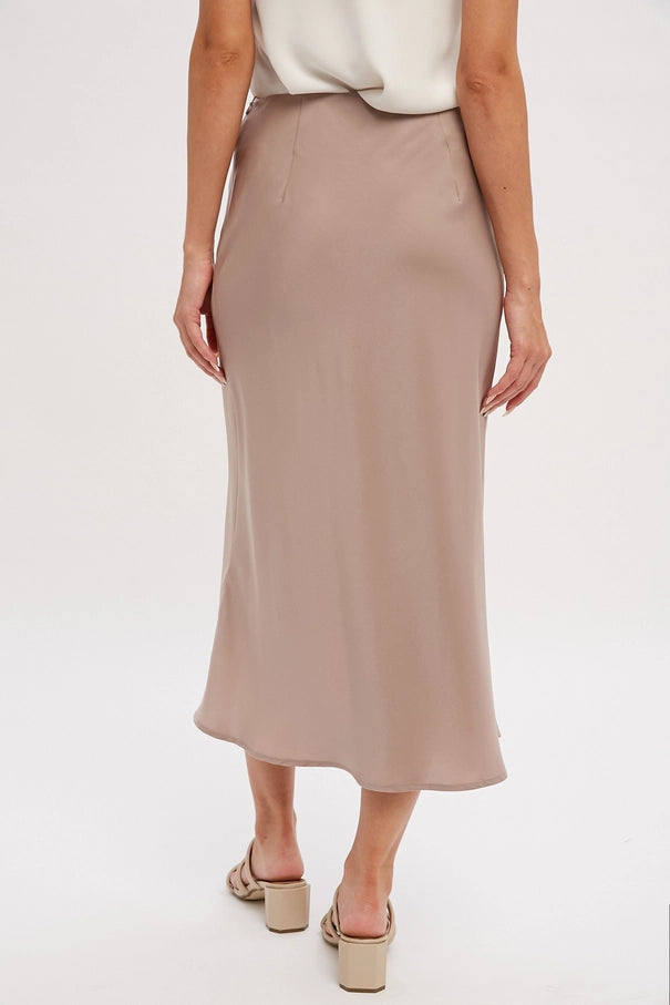 Amelia May Satin Midi Skirt