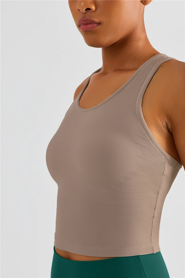 Avery Ribbed Racerback Tank