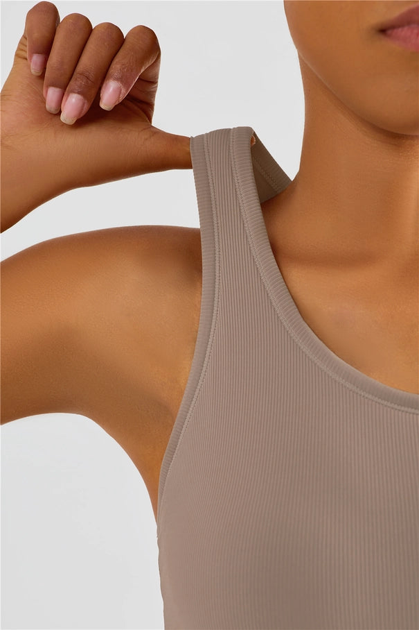 Avery Ribbed Racerback Tank