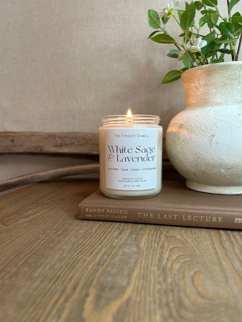 100% Clean Soy Candle White Sage Lavender