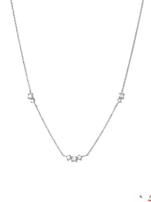 Blair Dainty Cubic Zirconia Chain Necklace - 14K Gold Plating