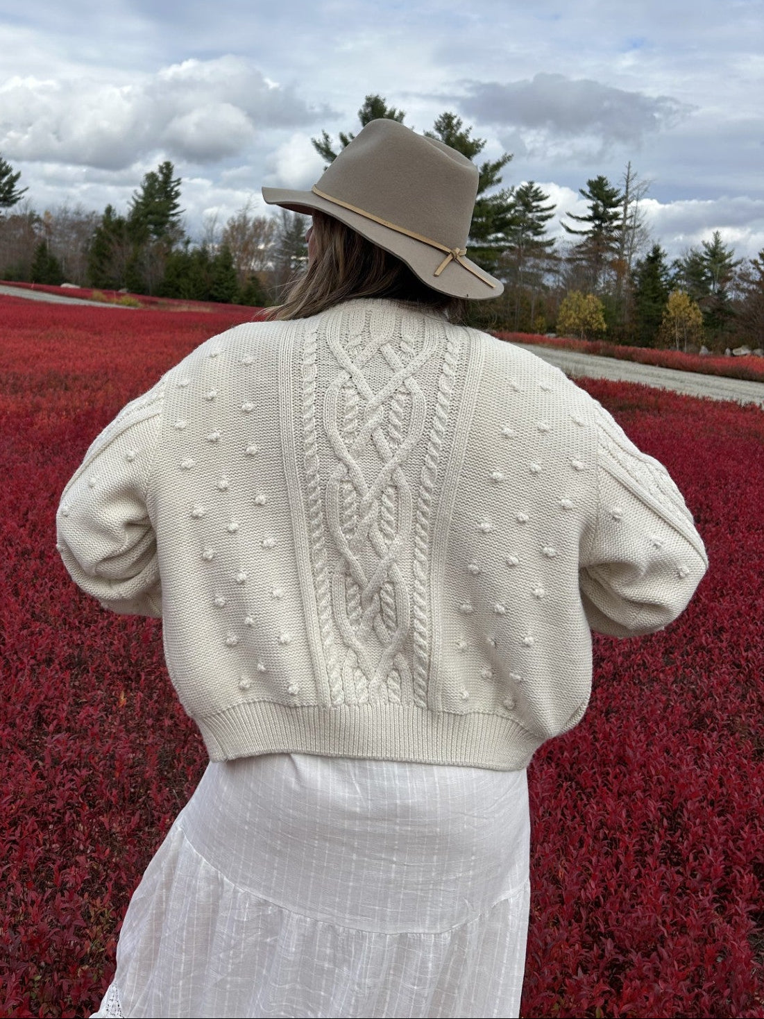 Vintage Alan Manoukian Belgium Wool Blend Cable Knit Sweater Bomber