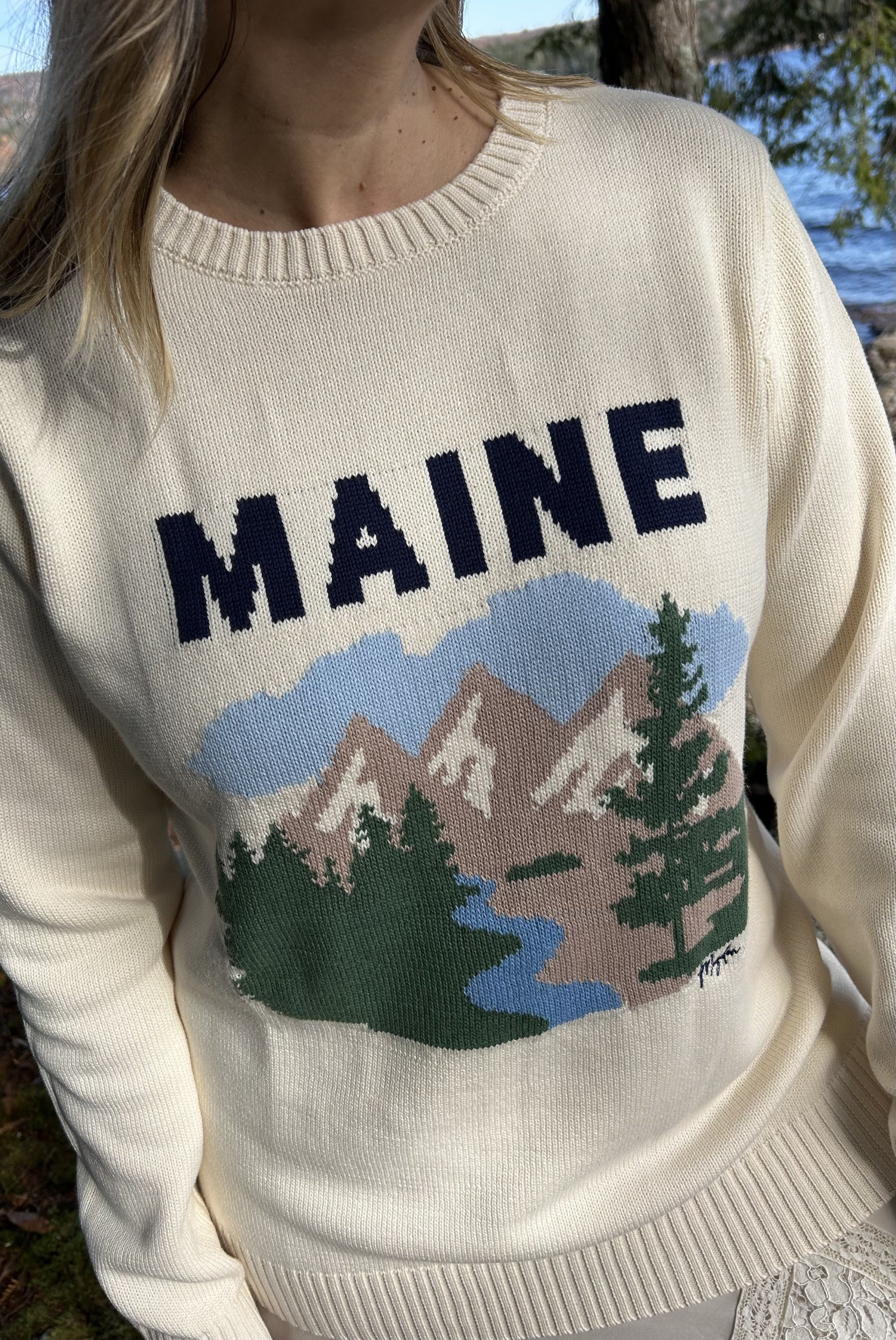 The Trailhead Crew -MAINE - 100% Cotton Knit