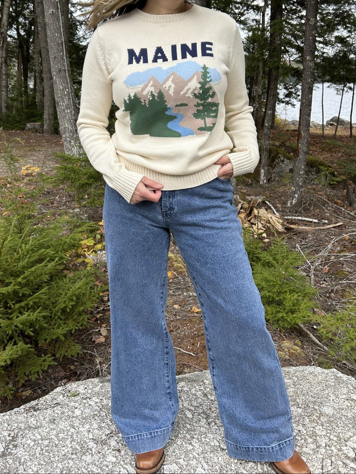 The Trailhead Crew -MAINE - 100% Cotton Knit